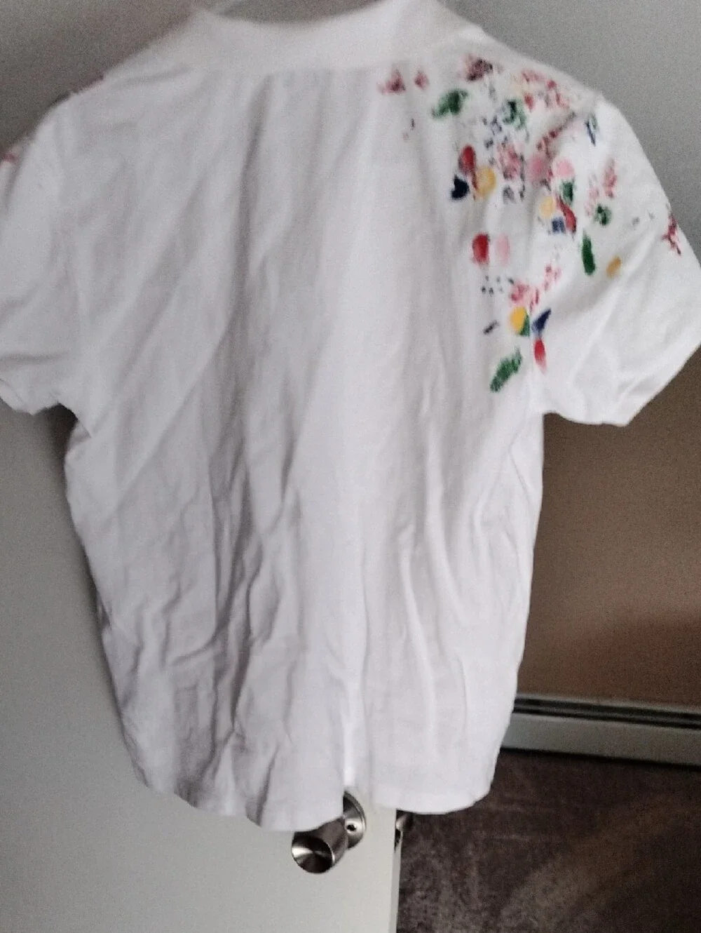 Polo by Ralph Lauren White  Paint-Splatter Polo - Picture 5 of 6